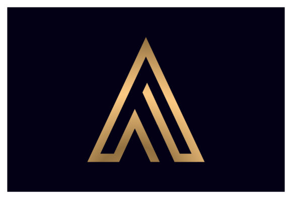 Download Elegant Golden Letter a Logo Icon - Icon Collection