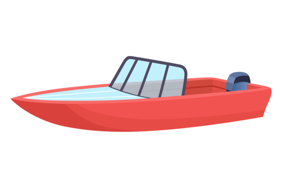 Download Motor Boat Cartoon Icon. Water Transport - Icon Collection