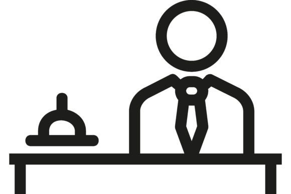 Download Hotel Manager Line Icon. Guest Relation - Icon Collection