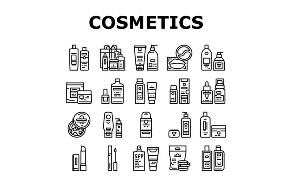 Download Cosmetics Package Beauty Product Icons - Icon Collection