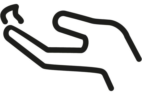 Download Line Icon of Hand with Moisturizer. Hand - Icon Collection