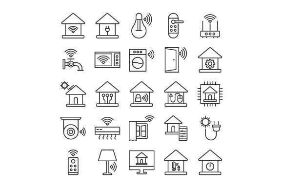 Download Smart Home Icon Sign Symbol Set - Icon Collection