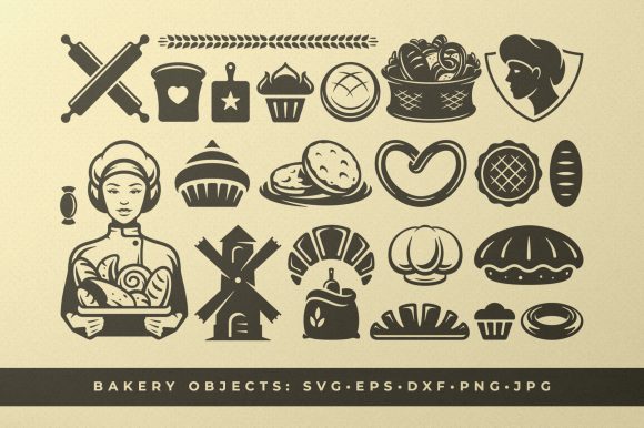 Download Bakery and Food Silhouettes and Icons - Icon Collection
