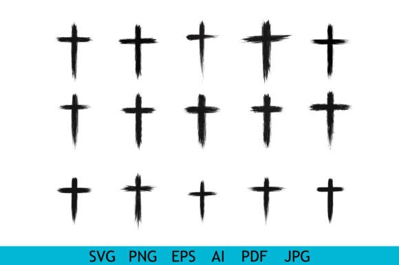 Download Grunge Cross Brush Stroke Symbol Set - Symbol Collection