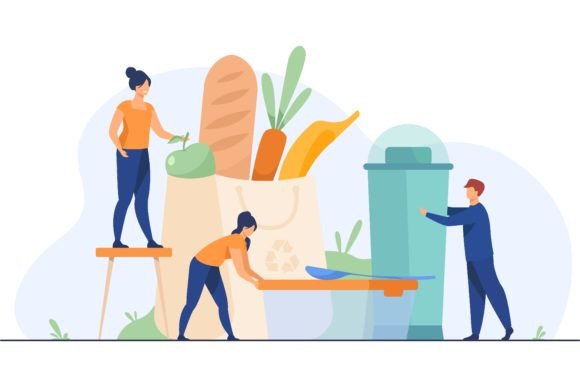 Download People Shopping with Eco Friendly Bag Fl - People Collection