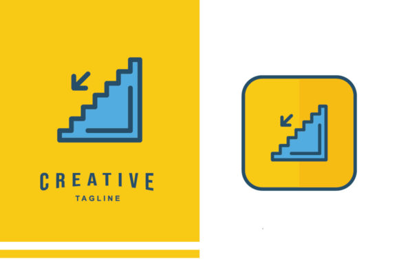 Download Hotel Outline Icon - Stairs Down - Icon Collection